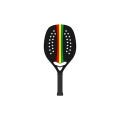 Wall Mural - Simple beach tennis racket template.	