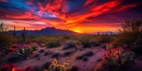 Fototapeta Zachód słońca - Arizona sunset