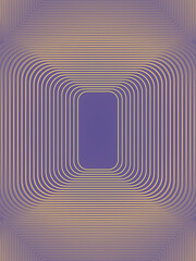 Leinwandbilder - Trendy colored Line Art background. 3d rendering pattern in abstract style. Digital illustration