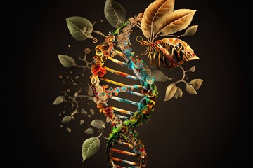 Aufkleber - DNA: Unlocking the Secrets to Our Species' Origin Generative AI