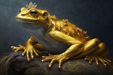 The Legendary Golden Frog Prince Generative AI