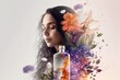 © Hikari Pictures - Woman aromatherapy flowers, Wellness and Beauty salon skincare relaxing mood - Generative AI illustration