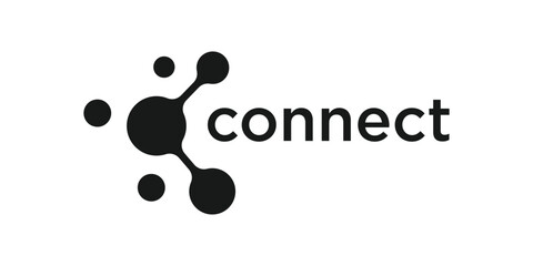 Wall Mural - logo design connection simple icon vector illustration