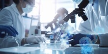 Pioneering Medical Progress: A Collaborative Group Of Professionals Focused On Advancing Healthcare Innovations In A State-of-the-Art Lab