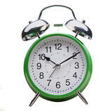 Fototapeta Koty - green alarm clock morning wake-up time