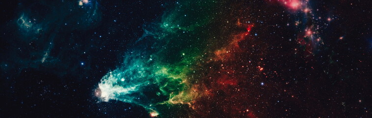 star particle motion on black background, starlight nebula in galaxy at universe Space background. The elements of this image furnished by NASA.