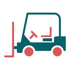 Wall Mural - Vector Design Forklift Icon Style