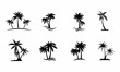 © erick - set of palm tree vector icon