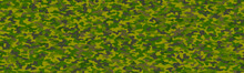 Military khaki green camouflage pattern with grunge texture. Abstract design creates aged vintage feel, evoking war and defense forces. Vector