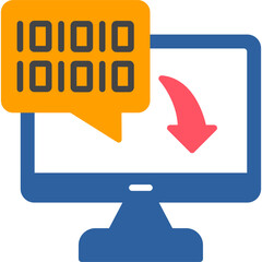 Sticker - Binary Code Icon