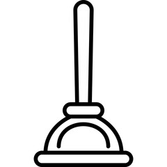 Canvas Print - Plunger Icon