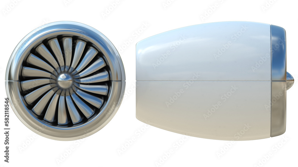 Jet engine 3d rendering Stock Illustration | Adobe Stock