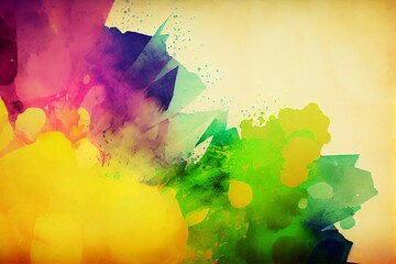 Wall Mural - Watercolor Illustration of a Abstract Painting Background With Grunge Texture. Generative AI