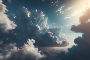Wall Mural - sky created using ai generative technology