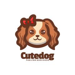 Wall Mural - Cute Dog Logo Vector