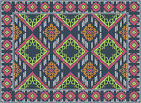 Fototapeta Kuchnia - Modern Persian carpet texture, Scandinavian Persian rug modern African Ethnic Aztec style design for print fabric Carpets, towels, handkerchiefs, scarves rug,