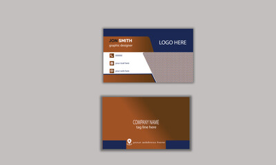 This is modern creative card corporate business card template is suitable for your business name card double sided business card and professional brand identity gradient color apply