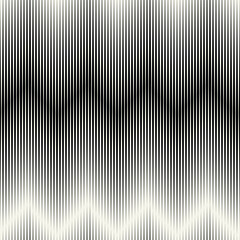 Vector seamless pattern. Abstract diagonal striped zigzag texture. Modern moire monochrome background.