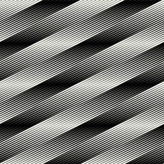 Vector seamless pattern. Abstract diagonal striped texture. Modern oblique monochrome background.