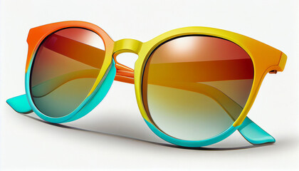 Summer sunglasses fashion designs Modern colorful Ai generated image