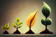 © ContributorArtist - Tree growth up exponential chart, business growth concept Generative AI