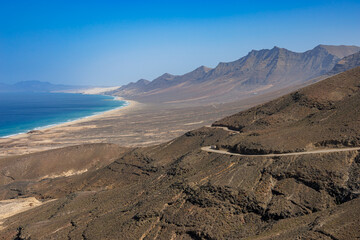  Landscape in the Cofete area in the south of the island of Fuerteventura