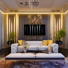 Wall Mural - Dining room, Living room