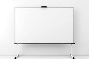 Canvas Print - Interactive Whiteboard isolated and white background. Generative AI