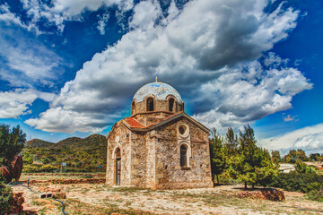 Wall Mural - Old colorful chapel