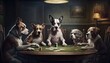 dogs playing poker is a timeless theme that never fails to entertain and delight, offering a playful and engaging glimpse into the world of card games. GENERATIVE AI