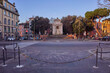 Piazza Trilussa from Ponte Sisto, early morning, Rome, Italy
