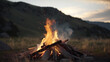 © EpicART - a campfire in the mounatains wallpaper