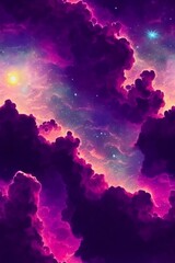 Wall Mural - background abstraction the sky clouds stars