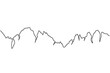 © Ali - mountain rocky line drawing wall art minimalist design