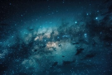 Canvas Print - Background of night sky with many stars. Generative AI