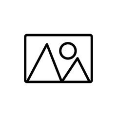 Poster - Picture icon vector symbol, image symbol illustration, for web site or mobile app.eps