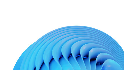 Wall Mural - 3d rendering of colorful abstract twisted shape in motion. computer generated geometric digital art
