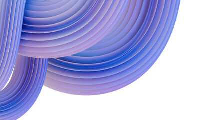 Wall Mural - 3d rendering of colorful abstract twisted shape in motion. computer generated geometric digital art