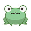 cute green frog amphibian