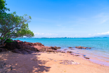 The Pink Coast or Lan Him Chomphu at Chanthaburi in Thailand