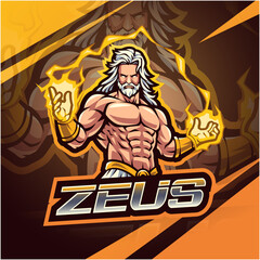 Poster - Zeus esport mascot logo design