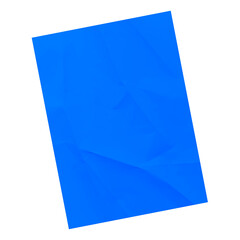 Fototapete - Blue blank ripped and torn paper nn transparent background. Realistic blue blank ripped and torn paper. PNG image.