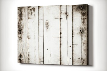 Wall Mural - old rough white wooden board for barn, created with generative ai