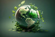 ecological small planet concept, ecological picture, green earth
