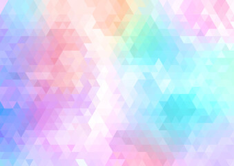 Wall Mural - Pastel coloured low poly design background