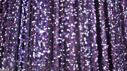 Poster - Abstract bokeh blurry background for lighting festive celebration concept. illumination