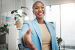 © Allistair/peopleimages.com - Black woman, handshake and business partnership for support, trust or deal in collaboration or meeting at office. African American female employee shaking hands for introduction interview or greeting