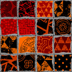 Poster - Vector ethnic tribal pattern. Seamless vector image.