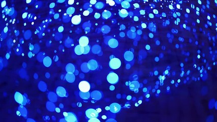 Poster - Abstract bokeh blurry background for lighting festive celebration concept. illumination