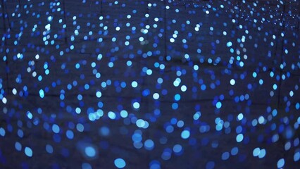 Poster - Abstract bokeh blurry background for lighting festive celebration concept. illumination